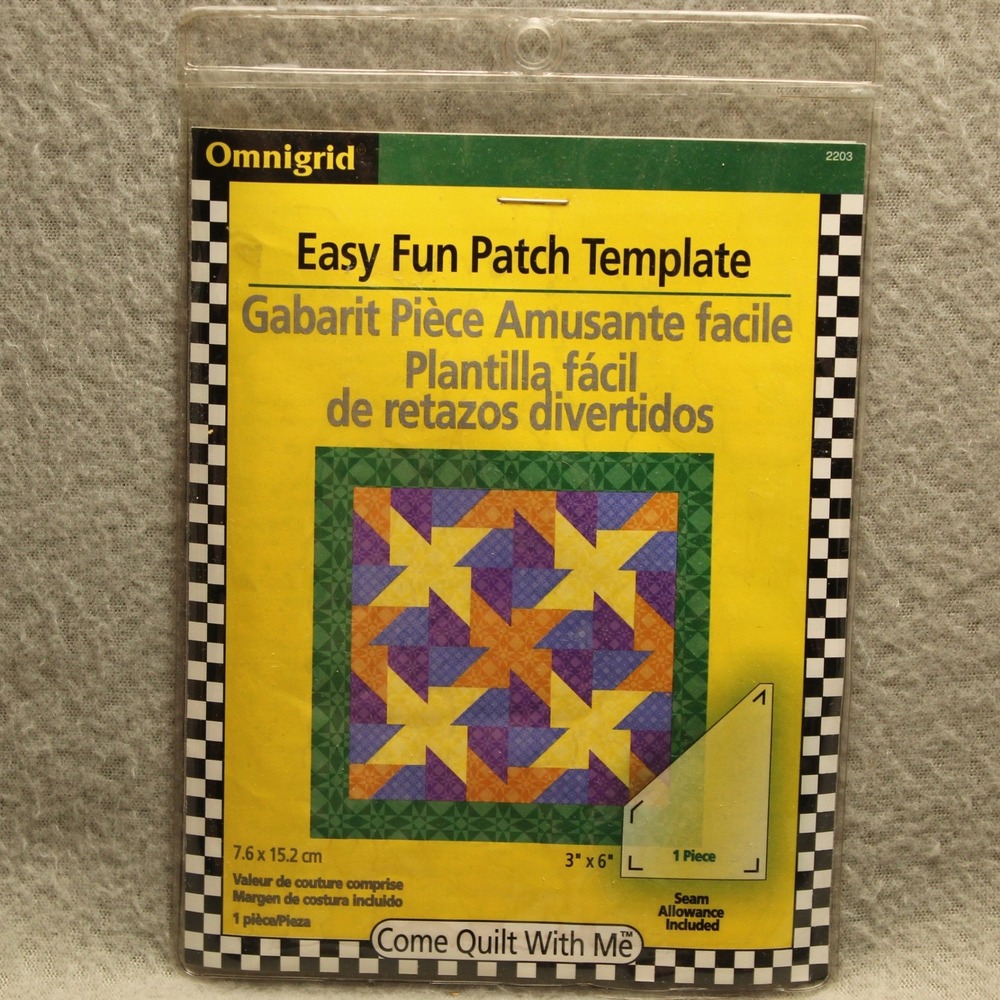 Omnigrid Easy Fun Patch Template 3x6 Acrylic Quilting Tool 2203‎ Sewing DIY